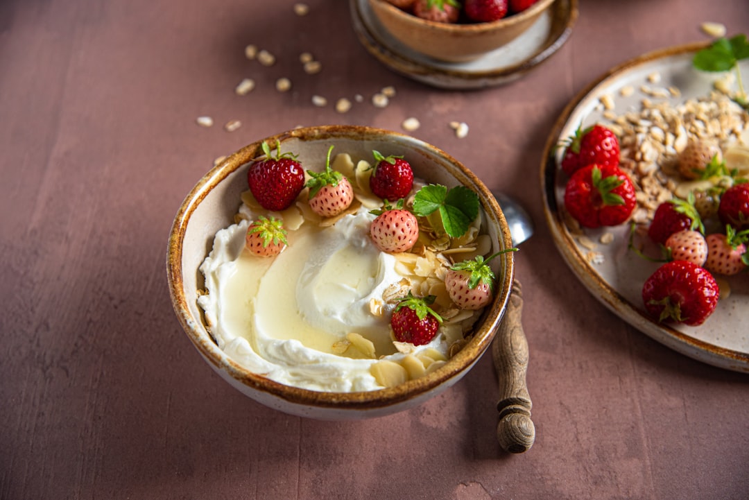 Photo Strawberries, Yogurt